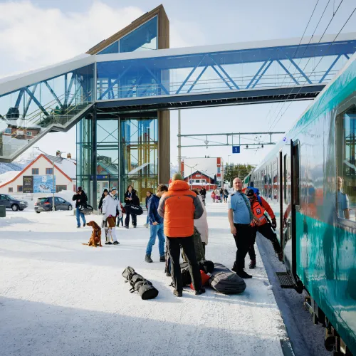 Togstasjon på Geilo