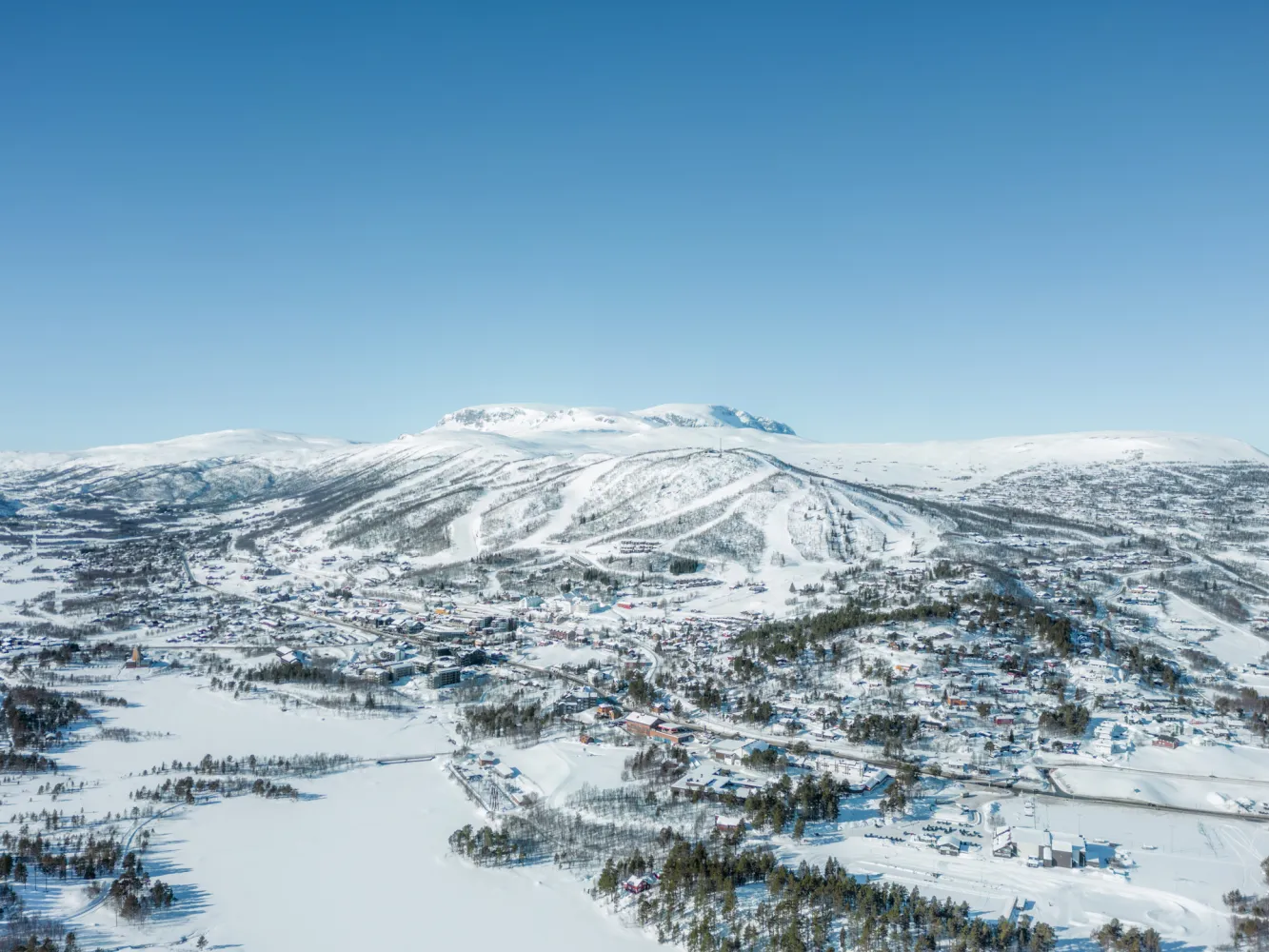 Geilo sentrum drone
