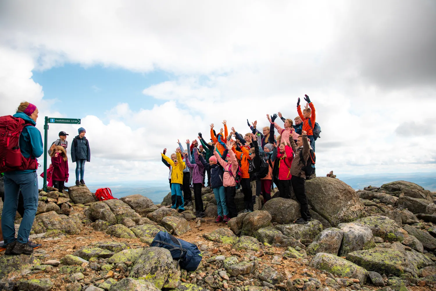 Fagerli leirskole og aktivitetssenter ungdom på fjelltur