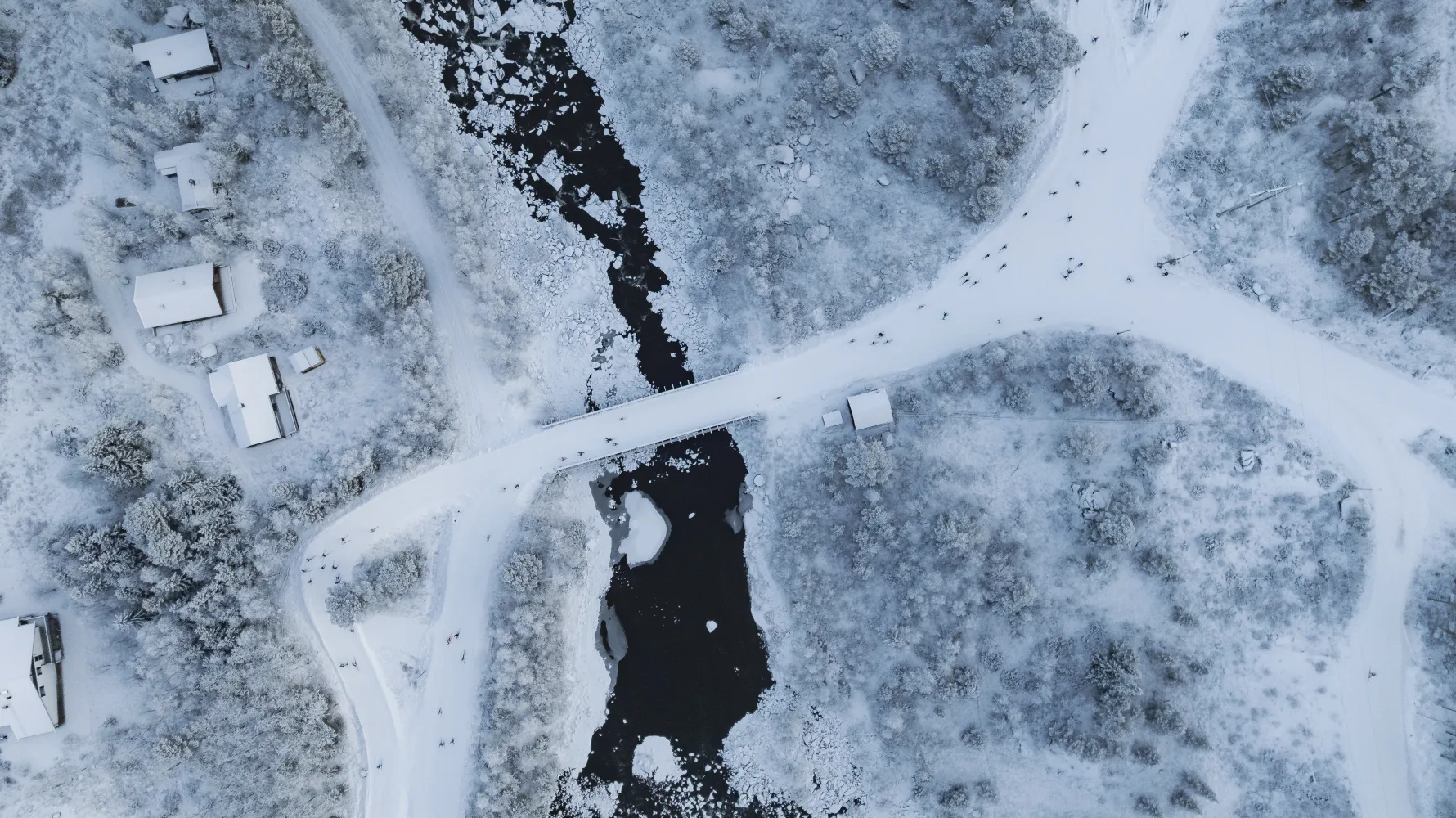 Skiløyper på Geilo Stadion drone