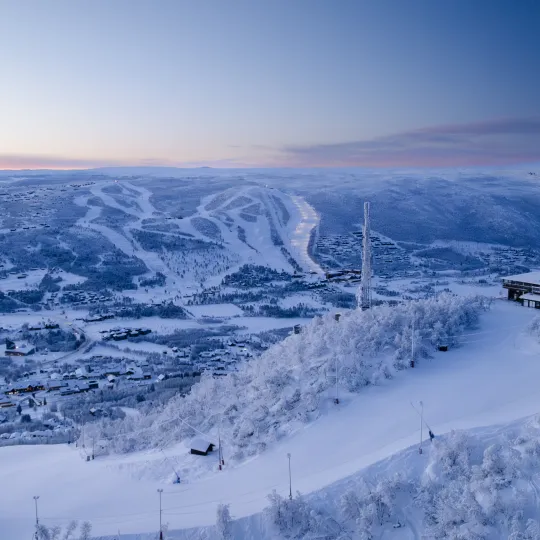 Skibakkene på Geilo vinterstid