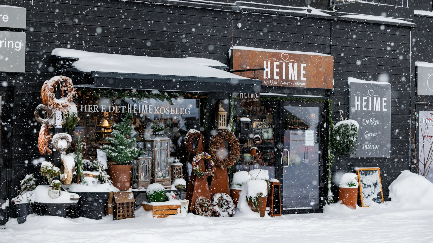 Heime interiør vinter jul 