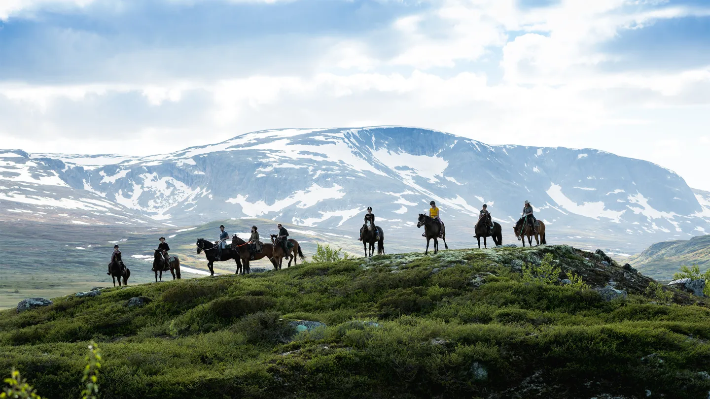 Horse riding in Budalen